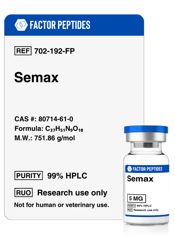 Semax Peptide - Cognitive And Mental Enhancement Peptides